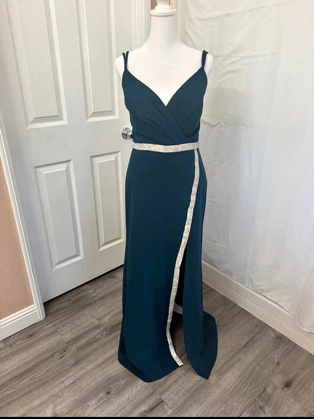 R&M Richards Maxi Dress Blue Size 12 NWT